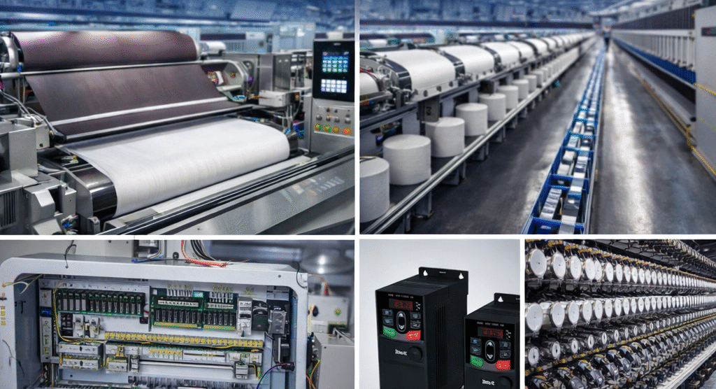 Automation Solutions for Textile Industry | VFD, PLC & HMI Systems