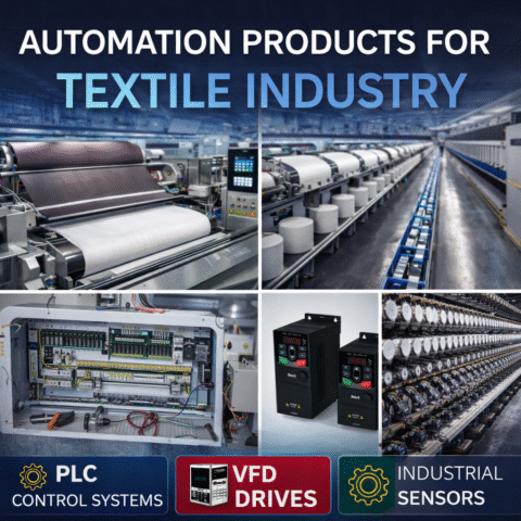 Automation Solutions for Textile Industry | VFD, PLC & HMI Systems
