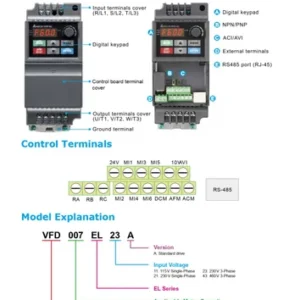 Delta VFD EL Series AC Drive